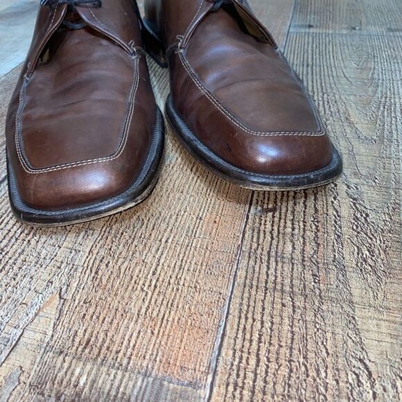 Boss Hugo Boss Mens Brown Square Toe Dress Shoes Sz 11 - Picture 12 of 13